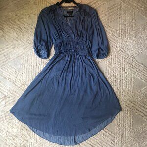 Anthropologie/Current Air Blue Midi Dress Size XXS